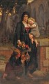 父親の墓の前にいる母親と二人の子供 アカデミック古典主義 ピエール・オーギュスト・コット